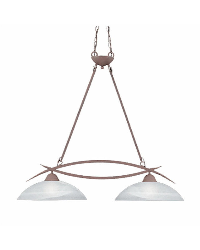 Thomas Lighting M8298-81 Two Light Island Chandelier in Tile Bronze Finish