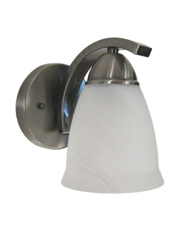 Rainbow Lighting S1352-01 SN One Light Wall Sconce in Satin Nickel Finish