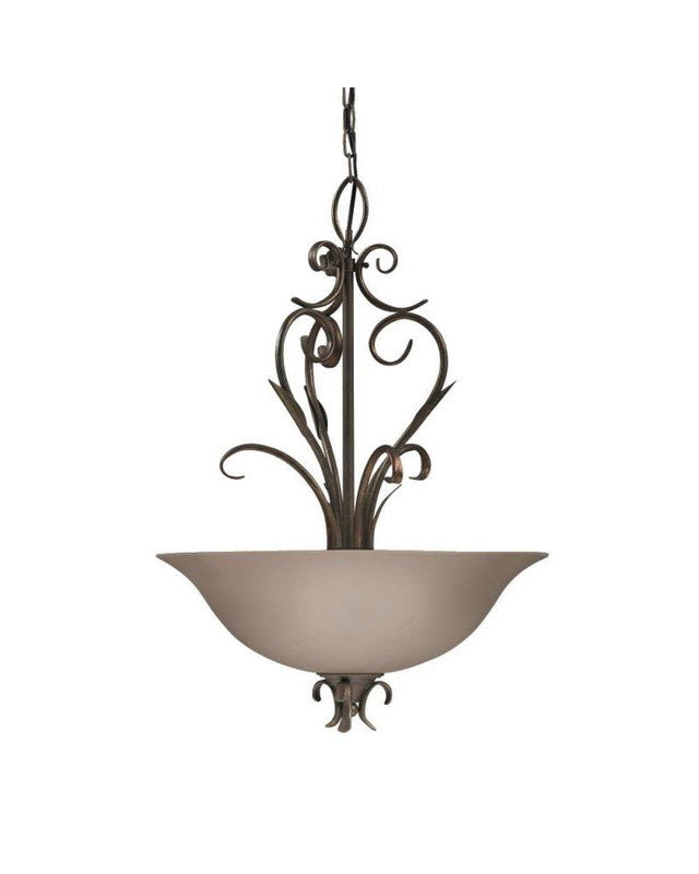 Kichler Lighting 44003 Three Light Hanging Pendant Chandelier in Olde Bronze Finish