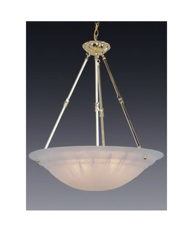 Vaxcel Lighting PD5123 P Five Light Pendant Chandelier in Polished Brass Finish