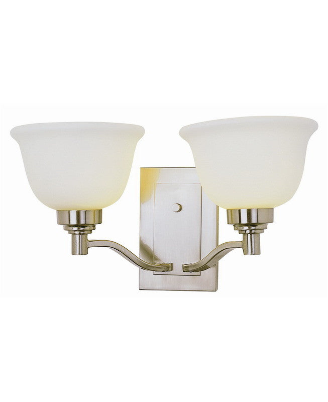 Trans Globe Lighting 6192 BN Transitional Two Light Wall Mount in Brushed Nickel Finish