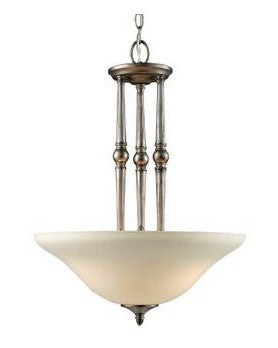 Z-Lite Lighting 901P-AP Three Light Pendant Chandelier in Antique Pewter Finish