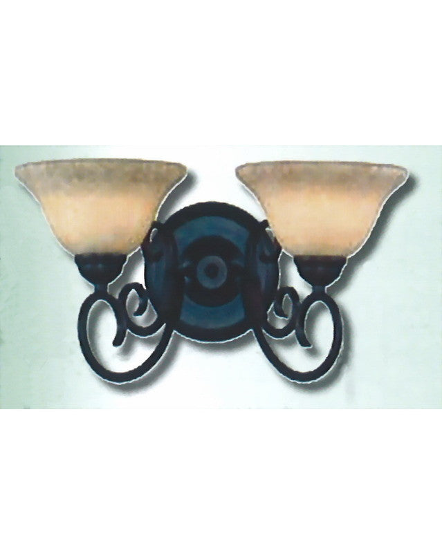 Epiphany Lighting 103602 ORB Two Light Bath Wall Fixture in Oil Rubbed Bronze Finish