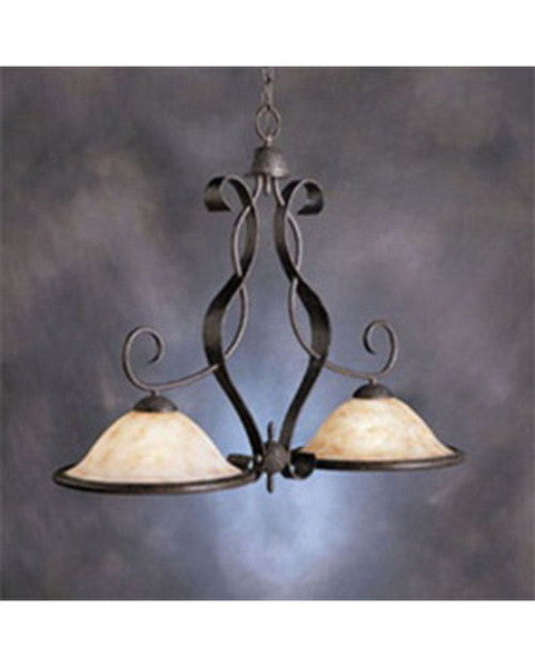 Kichler Lighting 10770 Two Light Island Hanging Pendant in Olde Iron Finish