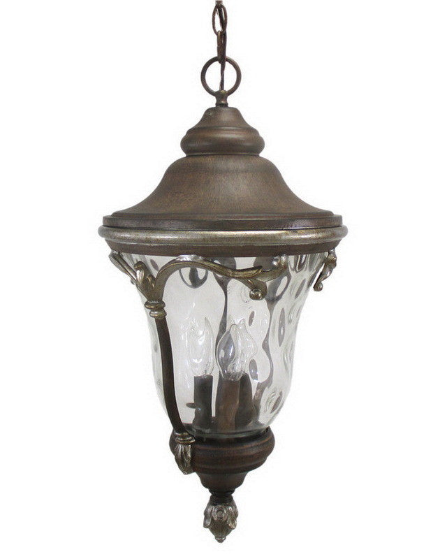 Kalco Lighting 9068 GG Four Light Outdoor Exterior Hanging Lantern in Golden Grain Finish