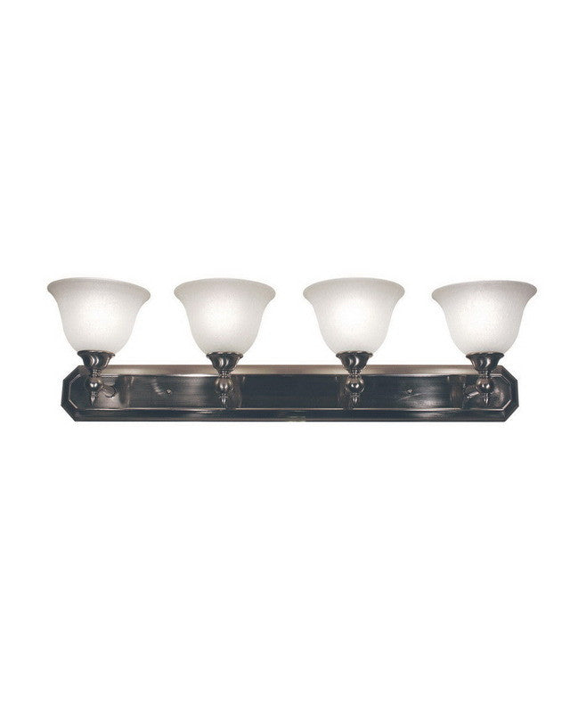 Z-Lite Lighting 901-4V-BN Four Light Bath Vanity Wall Mount in Brushed Nickel Finish