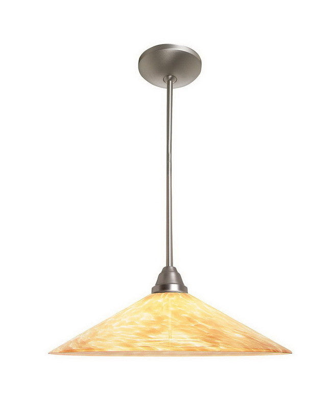 Access Lighting 28515 BS-COG One Light Energy Efficient GU24 Fluorescent Pendant in Brushed Steel Finish