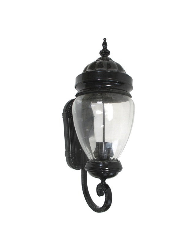 Epiphany Lighting 104972 BK Four Light Cast Aluminum Outdoor Exterior Wall Lantern in Black Finish