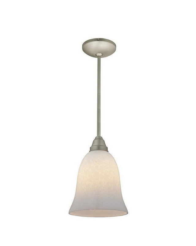 Access Lighting 28514 BS-OPL One Light Energy Efficient GU24 Fluorescent Pendant in Brushed Steel Finish