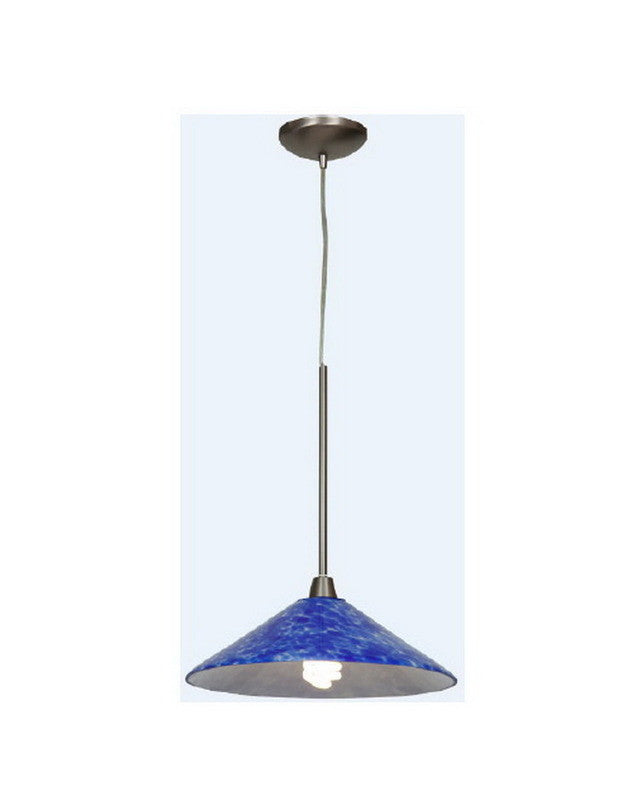 Access Lighting 28515 BS-COB One Light Energy Efficient GU24 Fluorescent Pendant in Brushed Steel Finish