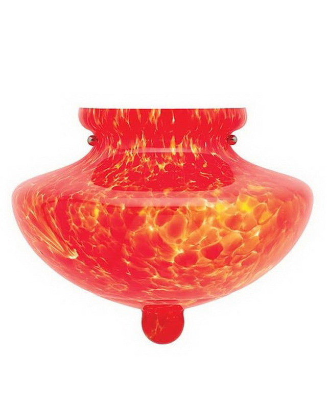 Access Lighting 23116 Red Two Light Wall Sconce with Red Art Glass