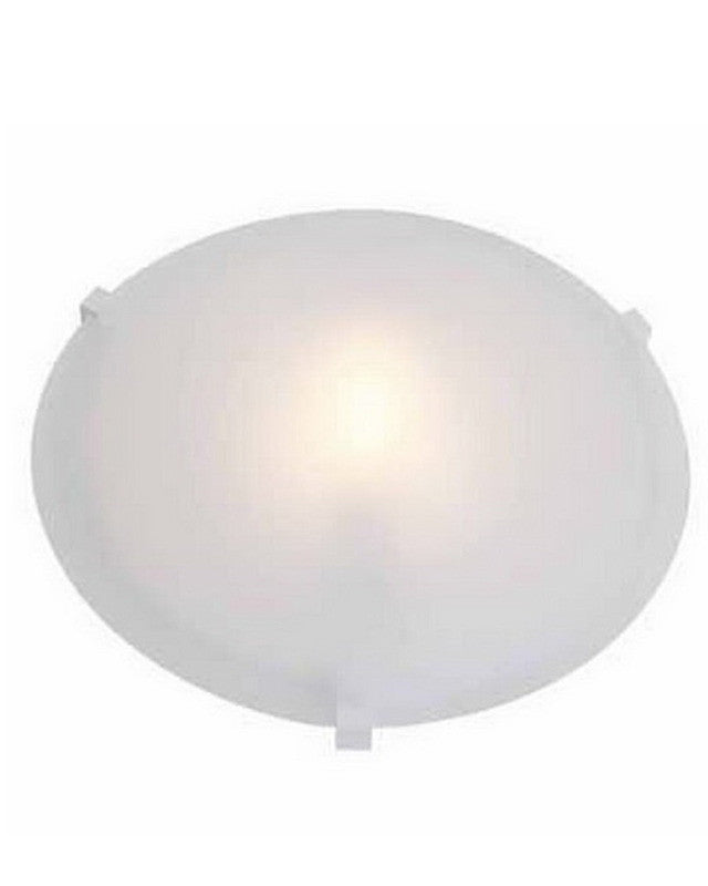 Access Lighting 50063 WHFR One Light Halogen Flush Ceiling Mount in White Finish and Frosted Glass