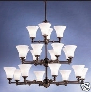 Kichler Lighting 1629 OAU Hamden Collection Twenty Light Hanging Chandelier in Olde Auburn Finish