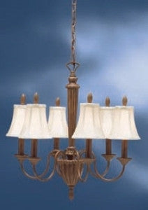 Kichler Lighting 1623 HZL Esperance Collection Six Light Hanging Chandelier in Hazelnut Finish