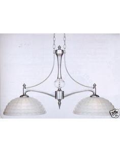 Quoizel Lighting LT239C Loft Collection Two Light Hanging Island Pendant in Polished Chrome Finish
