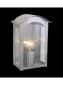 Vaxcel Lighting OW17381 ST One Light Outdoor Wall Mount Lantern in Stainless Steel Finish