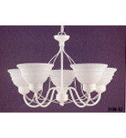 Seagull 3106-62 - 5 Light White Sand Chandelier - Seagull Lighting