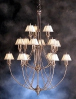 Kichler Lighting 1891 AP Alexandria Collection Forty Five Light Hanging Chandelier in Antique Pewter Finish