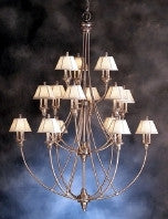 Kichler Lighting 1891 BAB Alexandria Collection Forty Five Light Hanging Chandelier in Burnished Antique Brass Finish