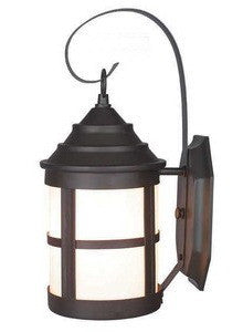 Trans Globe Lighting 141306 One Light Outdoor Wall Mount Lantern in Weathered Bronze Finish