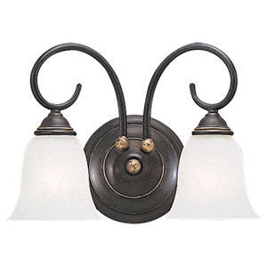 Sea Gull Lighting 4003-85 Athenia Two Light Bath Sconce in Gold Patina Finish