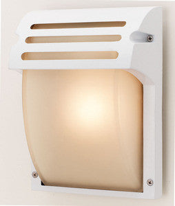 Access Lighting 20304 WH/FST Outdoor Poseidon 1 Light Bulkhead Wall Mount Fixture