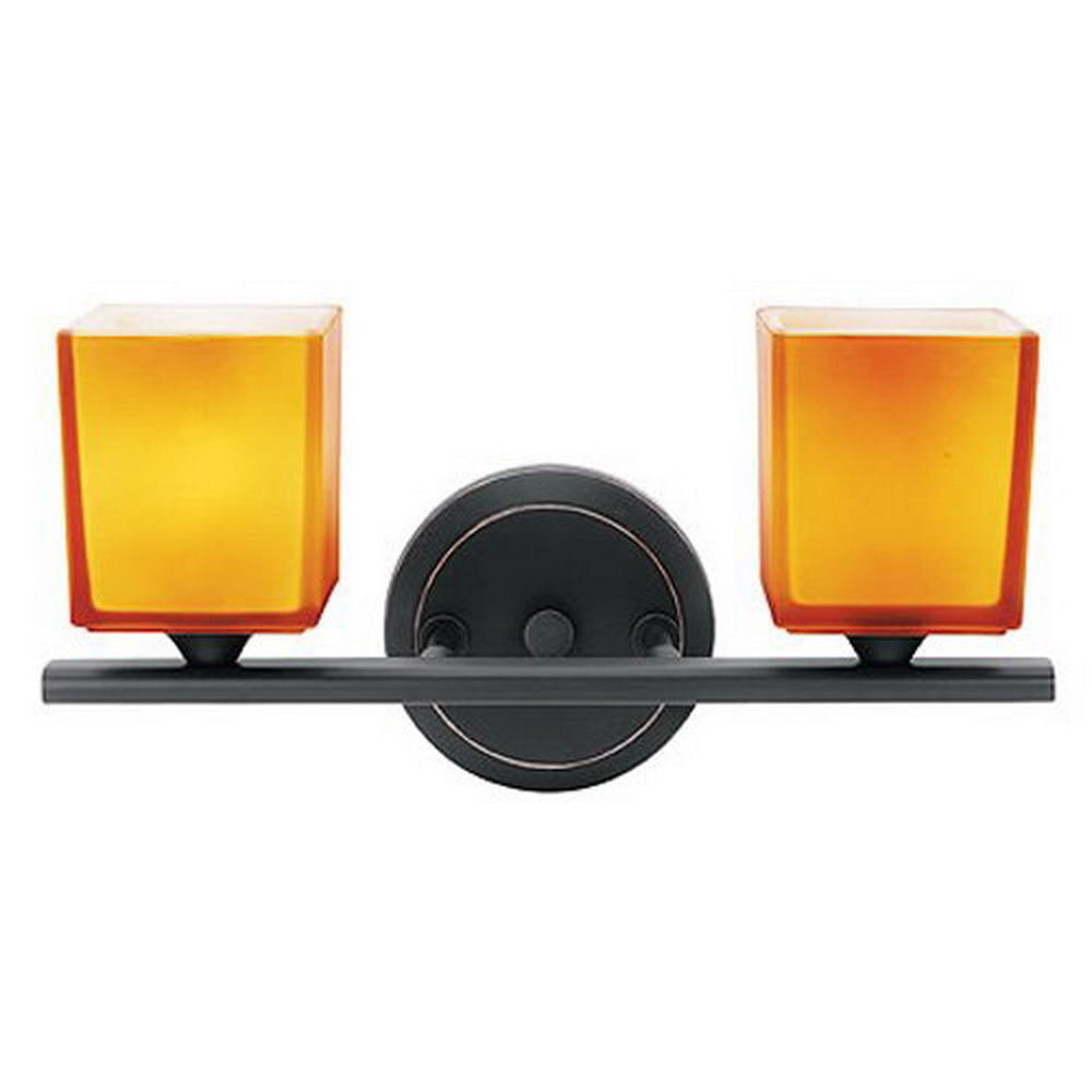 Access Lighting 64002 ORB AMB Two Light Bath Vanity Wall Mount in Oil Rubbed Bronze Finish