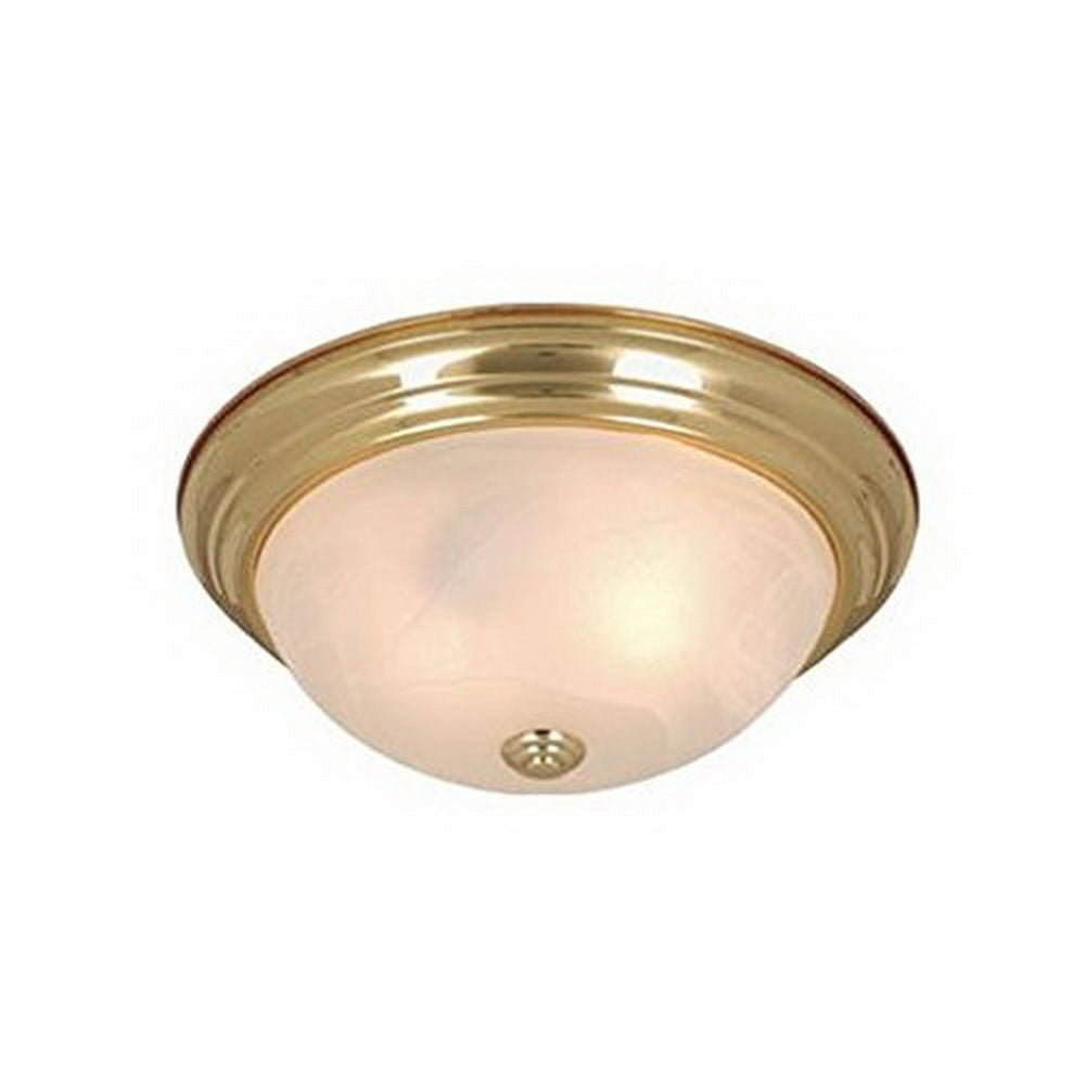 Vaxcel Lighting CC25115 P Three Light Flush Ceiling Fixture in Polished Brass Finish