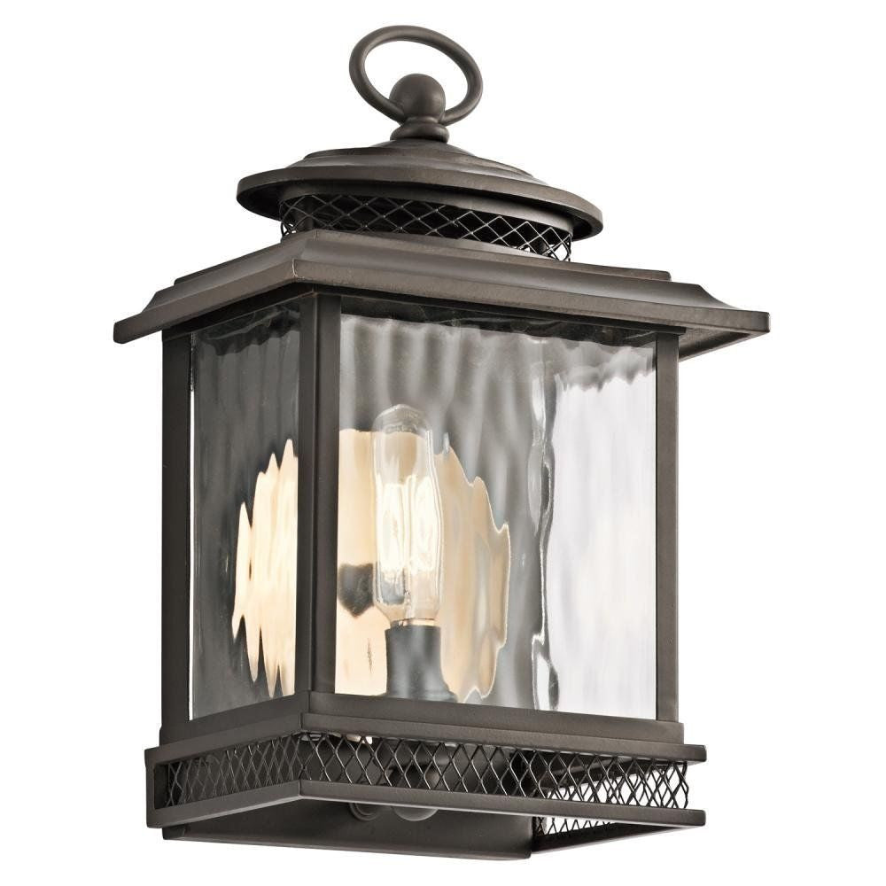 Kichler Lighting 49540 OZ Pettiford Collection One Light Exterior Outdoor Wall Lantern in Olde Bronze Finish