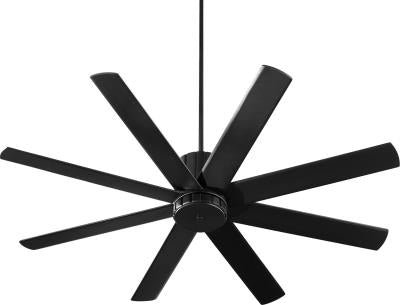 Proxima 60 Ceiling Fan In Noir Black Or Oiled Bronze Or Satin Nickel Finish