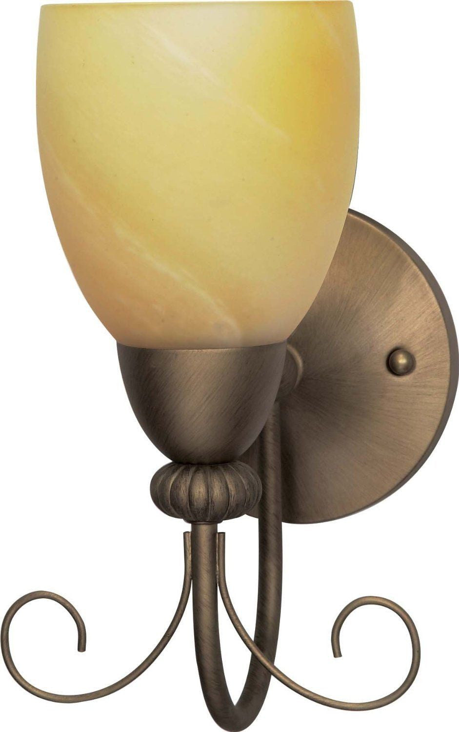 Nuvo Lighting 60-149 Vanguard Collection One Light Wall Sconce in Flemish Gold Finish