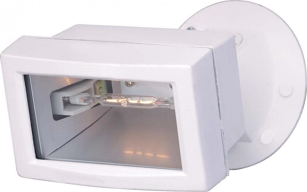Nuvo Lighting 76-510 One Light Exterior Outdoor Motion Mini Halogen Flood in White Finish