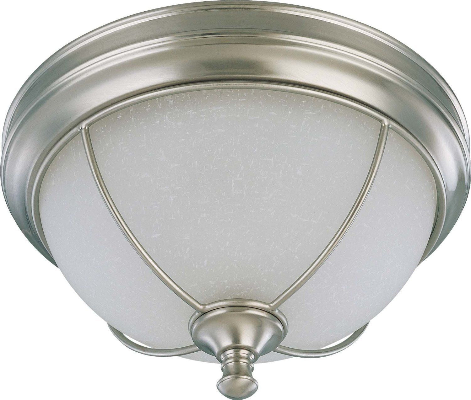 Nuvo Lighting 60-2823 Salem Collection Two Light Flush Ceiling Mount in Brushed Nickel Finish