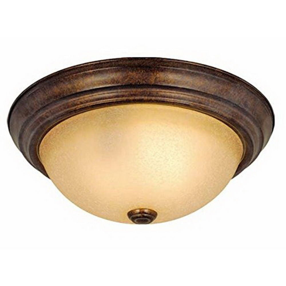 Vaxcel Lighting CC25111 RBZ Two Light Flush Ceiling Mount in Royal Bronze Finish