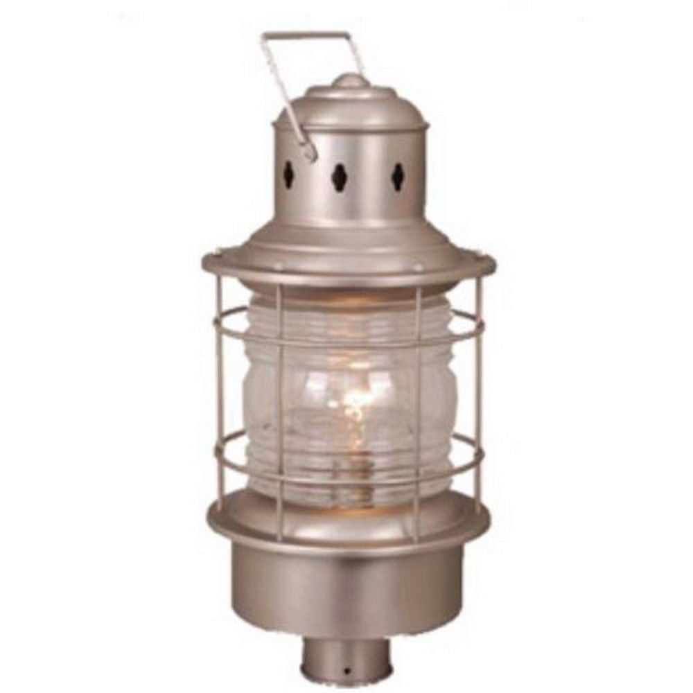 Vaxcel Lighting OP37005 BN One Light Exterior Outdoor Post Lantern in Brushed Nickel Finish