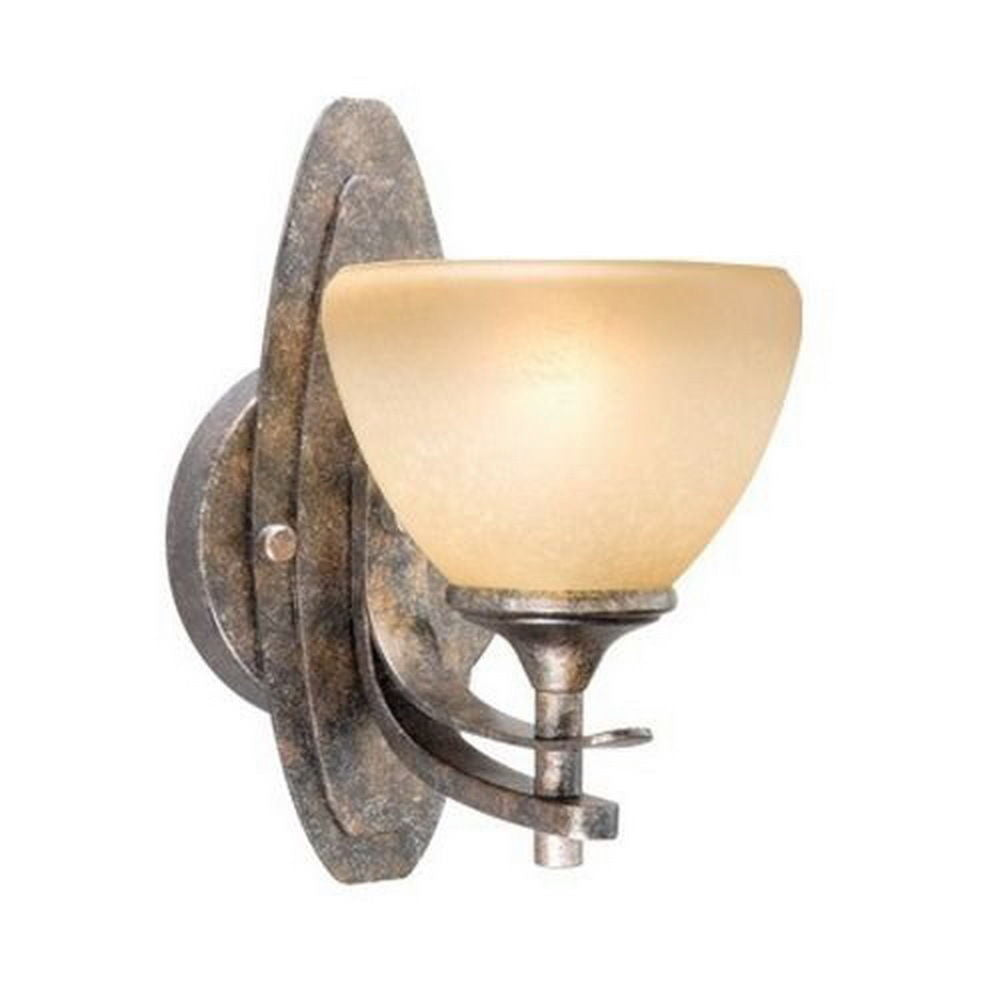 Vaxcel Lighting SEVLU001 AE One Light Wall Sconce in Athenian Bronze Finish