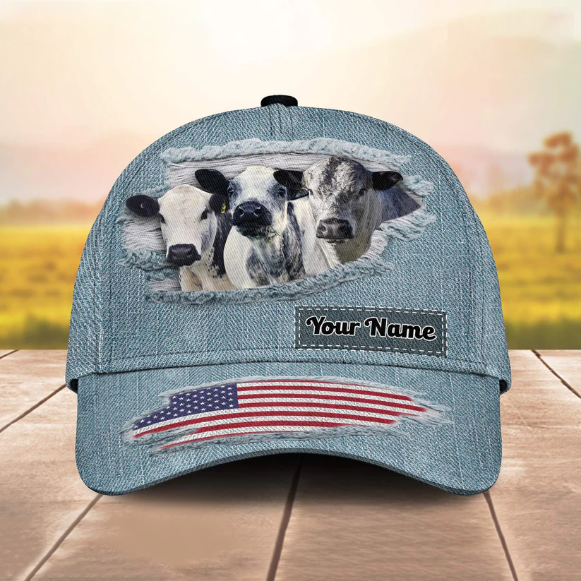 Speckle Park Jeans Pattern Customized Name Cap