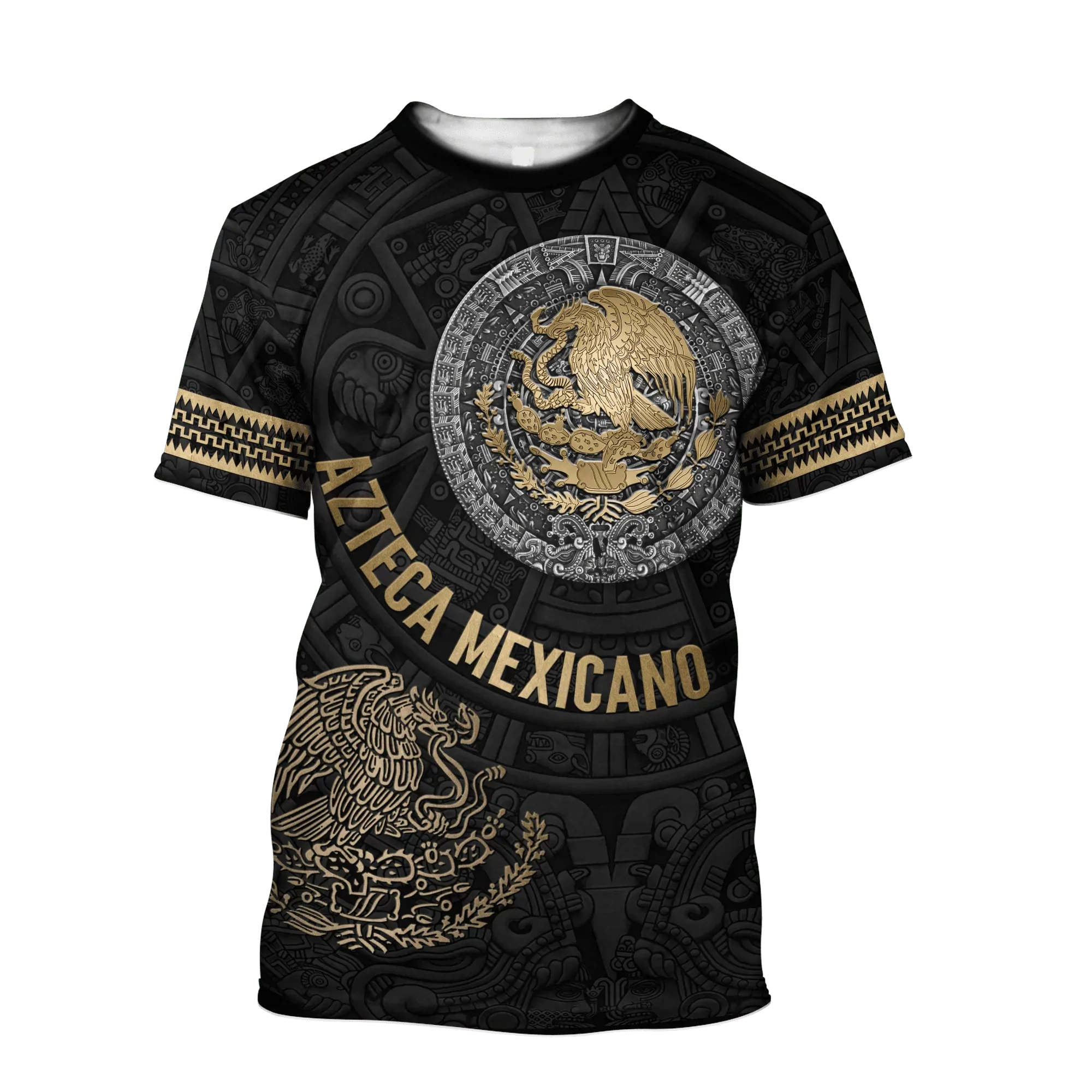 Personalized Mexicano T Shirt, Mexico Golden Eagle And Snake Shirts, M