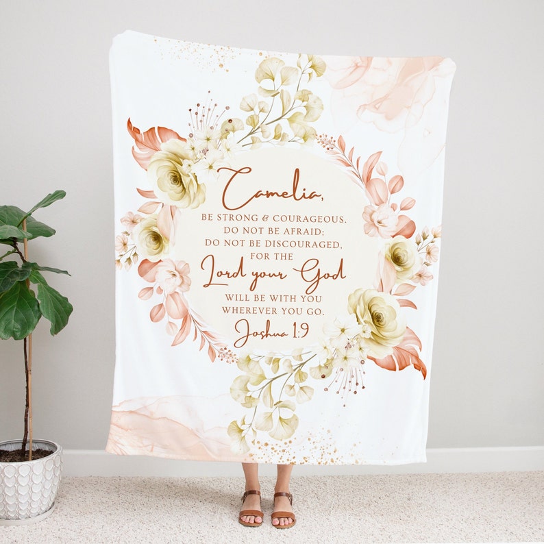 Scripture Blanket Spiritual Gifts for Christian Women Religious