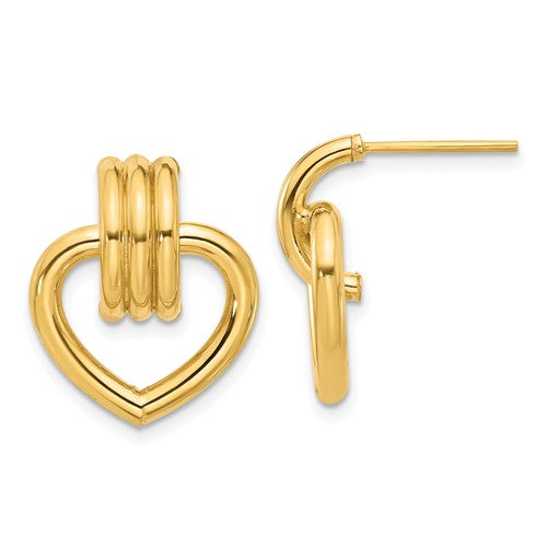 Leslie's 14kt Gold Polished Love Knot Post Earrings - Choice of 3 Color  Golds