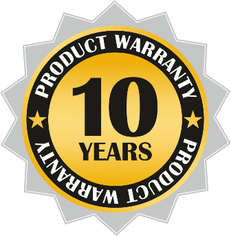 10 Years Product Warranty