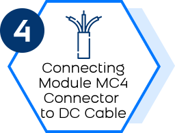 Connection Module MC4 Connector to DC Cable - Solar Rooftop Solution