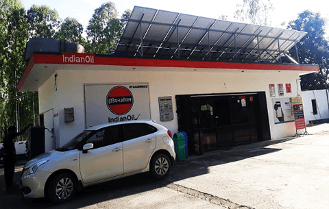 solar powered petrol pump