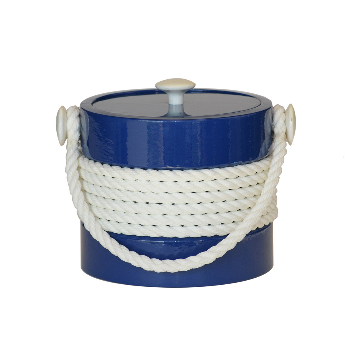 Navy 3 QT Center Rope Handle Ice Bucket