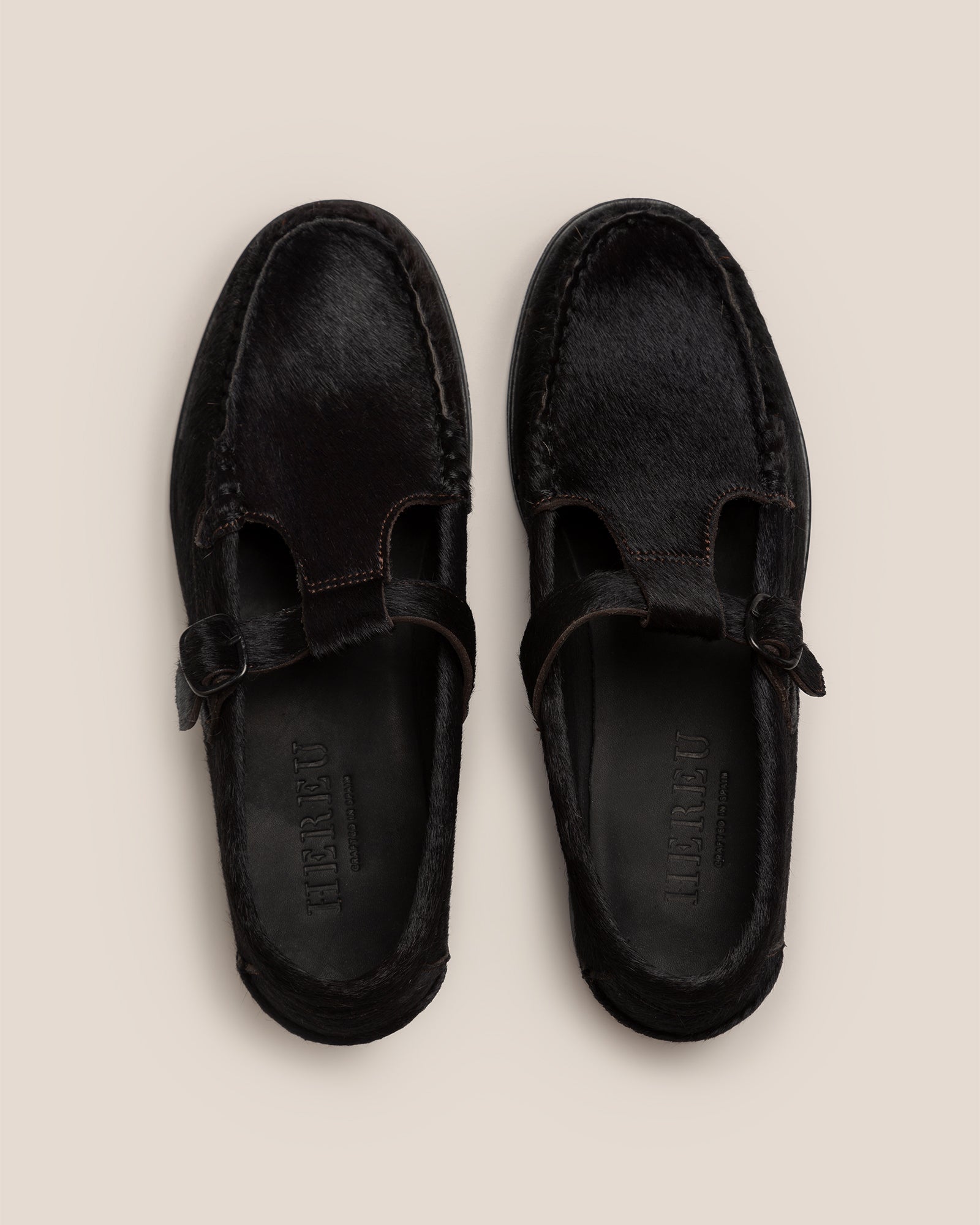 ALBER CALF HAIR - Men's T-bar Loafer