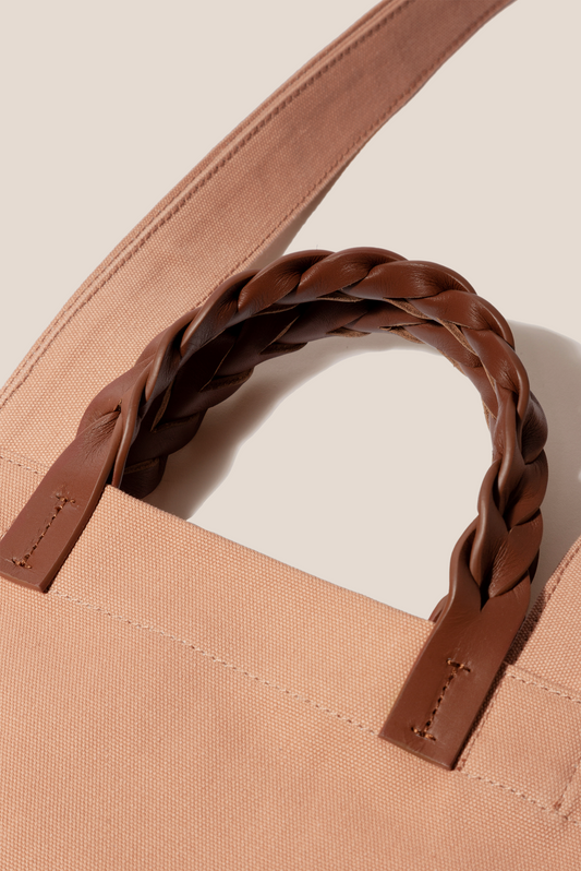 BOMBON L - Plaited-handle Leather Tote Bag – Hereu Studio