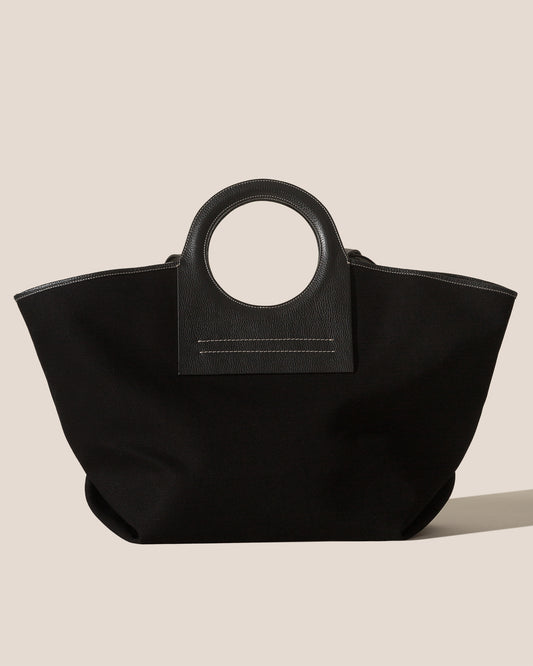 HEREU Cala S Canvas & Leather Tote Bag