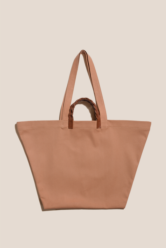 BOMBON L - Plaited-handle Leather Tote Bag – Hereu Studio
