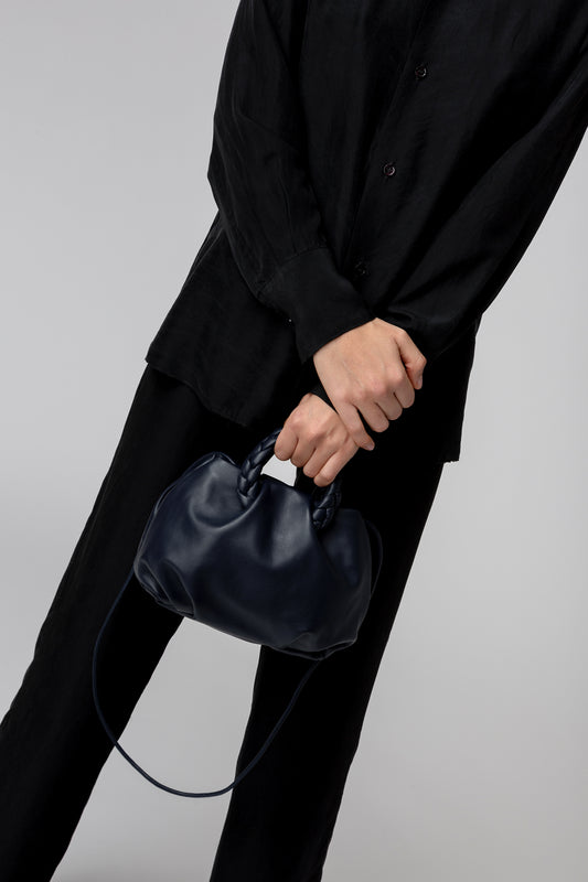 Polène Numéro Un Trio Leather Handle Bag - Black Handle Bags