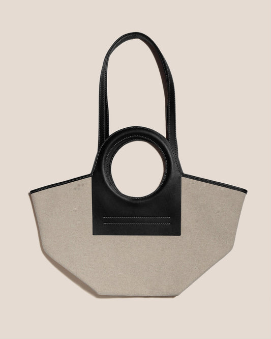 CALA S - Leather-trimmed Canvas Tote Bag – Hereu Studio